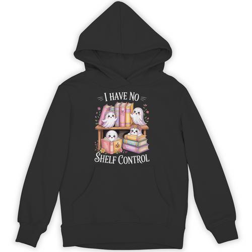 I Have No Shelf Control Ghost Reading Books Pun Unisex Hoodie - Bookorys