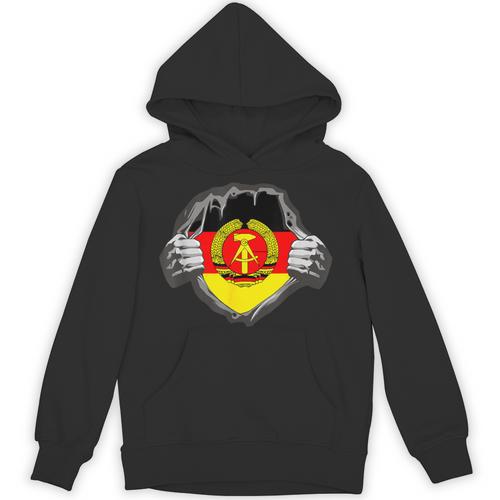 Nostalgia Chest Flag GDR Unisex Hoodie - Figerry