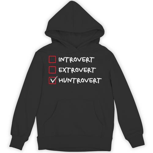 Not Introvert Huntrovert Hunting Hunt-Trovert Hunter Unisex Hoodie - Raresse