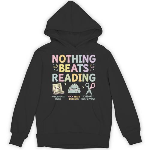 Nothing Beats Reading Book Librarian Across America Kids Unisex Hoodie - Bookorys
