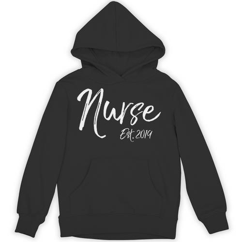 Nurse Est 2019 Shirt Women Nursing School Graduation Unisex Hoodie - Best Gift Smart