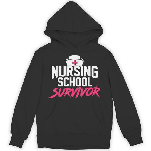 Nursing School Survivor Shirt Graduation Party Tee Unisex Hoodie - Best Gift Smart