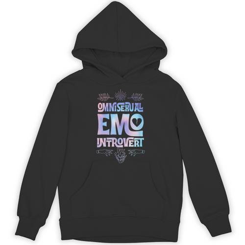 Omnisexual Emo Introvert Pride Trendy Mystic Teen Goth Style Unisex Hoodie - Raresse