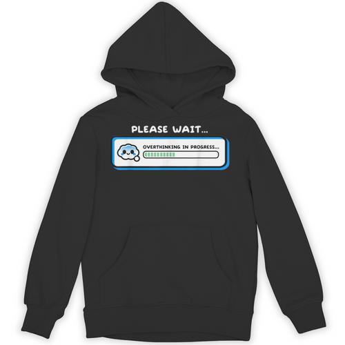 Overthinking In Progress Introvert Please Wait Unisex Hoodie - Raresse