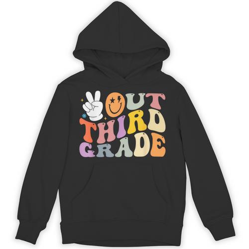 Peace Out Third 3rd Grade Graduation Graduate Class Of 2025 Unisex Hoodie - Best Gift Smart