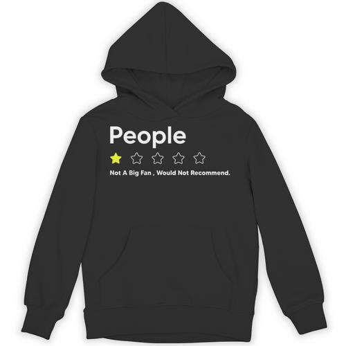People One Star Not A Big FanWould Not Recommend Introverts Unisex Hoodie - Raresse
