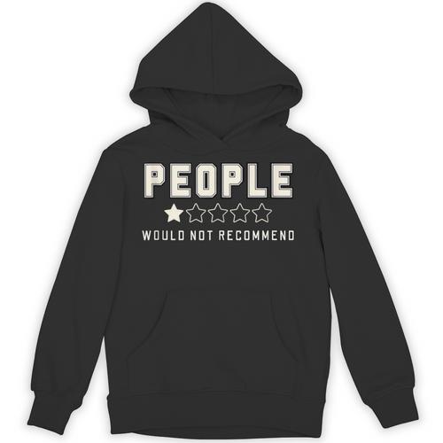 People One Star Rating Would Not Recommend Introverts Unisex Hoodie - Raresse