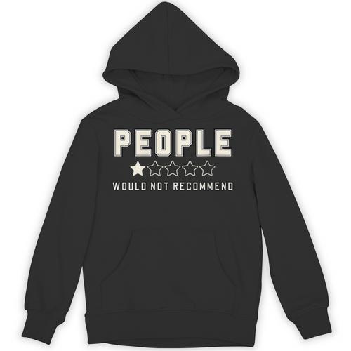 People One Star Rating Would Not Recommend Introverts Unisex Hoodie - Raresse