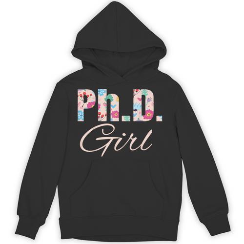 PhD Girl Doctorate Degree Graduation Women Her Psychology Unisex Hoodie - Best Gift Smart