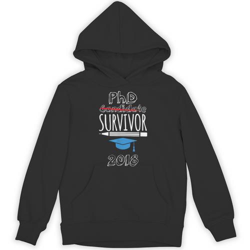 PhD Survivor 2018 Tshirt For PhD Graduates Graduation Gift Unisex Hoodie - Best Gift Smart