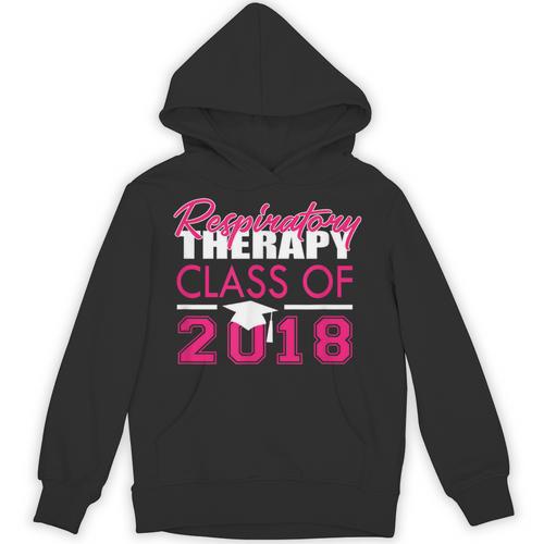 Pink Respiratory Therapist Class Of 2018 Graduation T Shirt Unisex Hoodie - Best Gift Smart