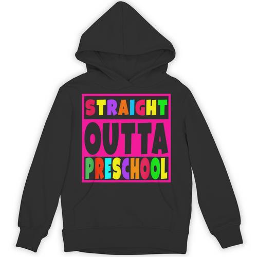 Pink STRAIGHT OUTTA Preschool PRE-K Graduation Unisex Hoodie - Best Gift Smart