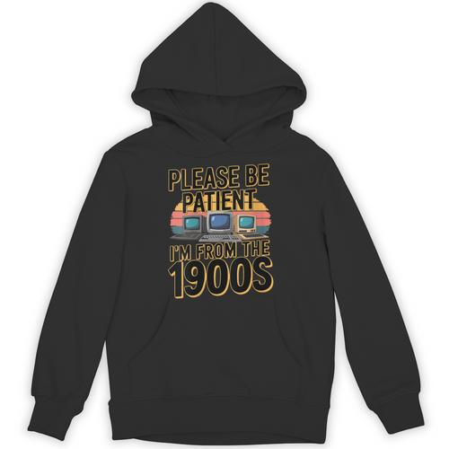 Please Be Patient I'm From The 1900s Retro Computer Unisex Hoodie - Figerry