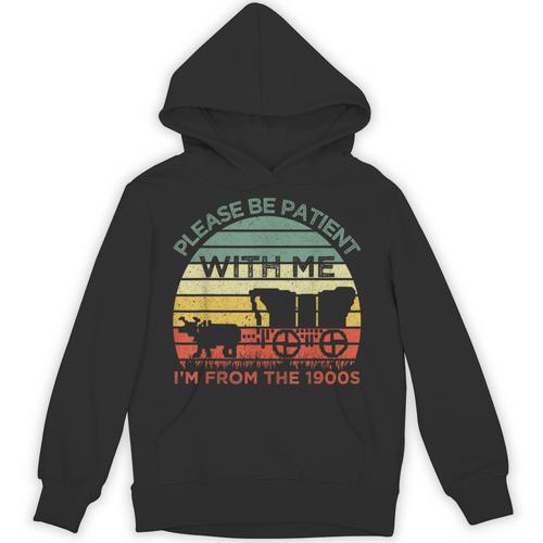 Please Be Patient With Me I'm From The 1900s Vintage Sunset Unisex Hoodie - Figerry