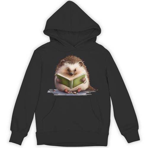 Porcupine Reading Book Hedgehog Book Lover Unisex Hoodie - Bookorys DE