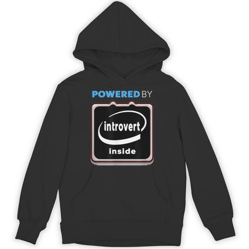Powered By Introvert Inside Embrace Your Quiet Strength Unisex Hoodie - Raresse