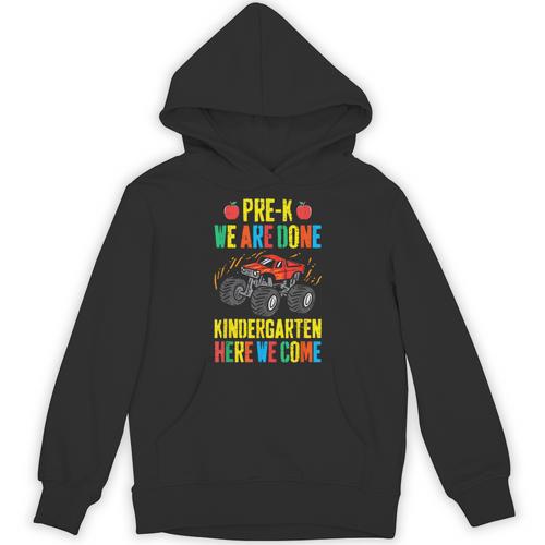 Pre-K Graduation Monster Truck Kindergarten Here We Come Unisex Hoodie - Best Gift Smart