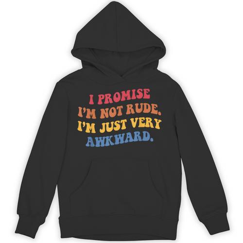 I Promise I'm Not Rude I'm Just Very Awkward Introvert Unisex Hoodie - Raresse