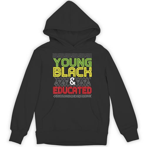 Proud African American Educated Graduation Unisex Hoodie - Best Gift Smart