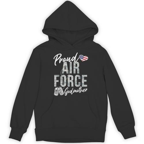 Proud Air Force Godmother US Air Force Graduation Godmother Unisex Hoodie - Best Gift Smart
