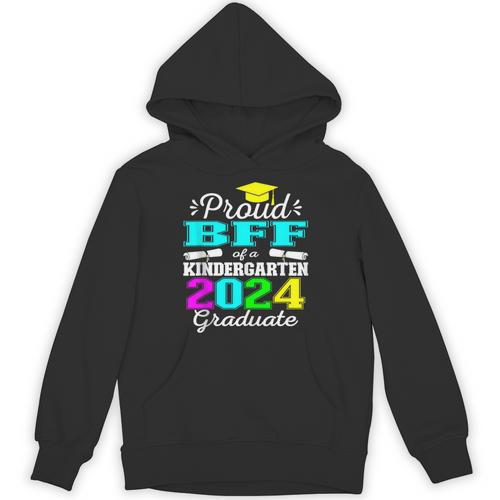 Proud Bff Of Kindergarten Graduate 2024 Graduation Bff Unisex Hoodie - Best Gift Smart