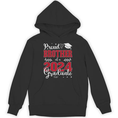 Proud Brother Of a Class Of 2024 Graduate For Graduation Unisex Hoodie - Best Gift Smart