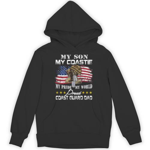 Proud Coast Guard Dad Coast Guard Graduation Dad Unisex Hoodie - Best Gift Smart
