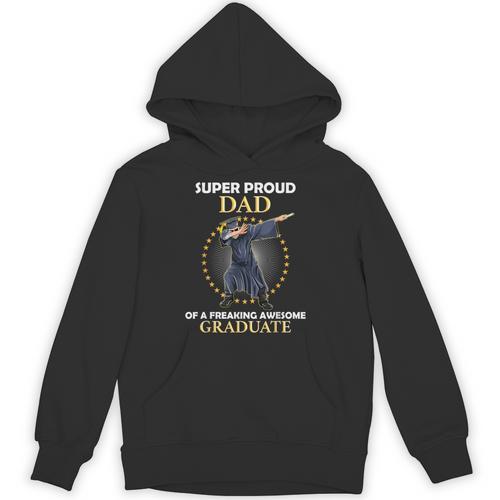 Proud Dad Of 2018 Graduate Dabbing Graduation Senior Shirt Unisex Hoodie - Best Gift Smart