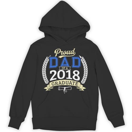 Proud Dad Of A 2018 Graduate Shirt Graduation Grad Unisex Hoodie - Best Gift Smart