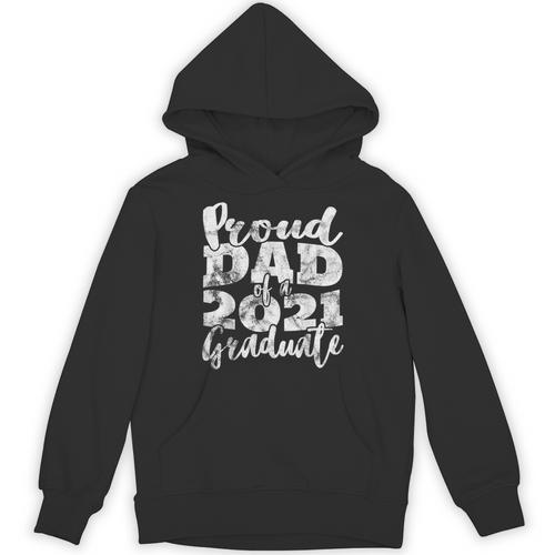 Proud Dad Of a 2021 Graduate Father Senior 21 Graduation Unisex Hoodie - Best Gift Smart