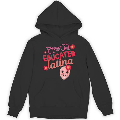 Proud Educated Latina Graduation Masters Degree PhD Unisex Hoodie - Best Gift Smart