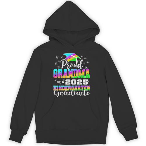 Proud Grandma Of Kindergarten Graduate 2025 Graduation Unisex Hoodie - Best Gift Smart