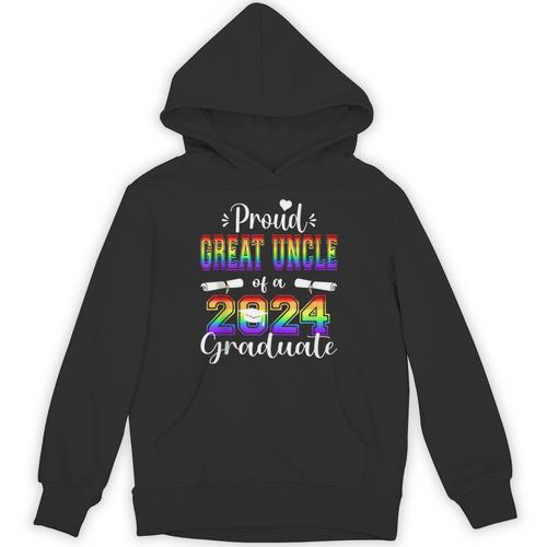 Proud Great Uncle Of 2024 Graduate Class 2024 Graduation Unisex Hoodie - Best Gift Smart