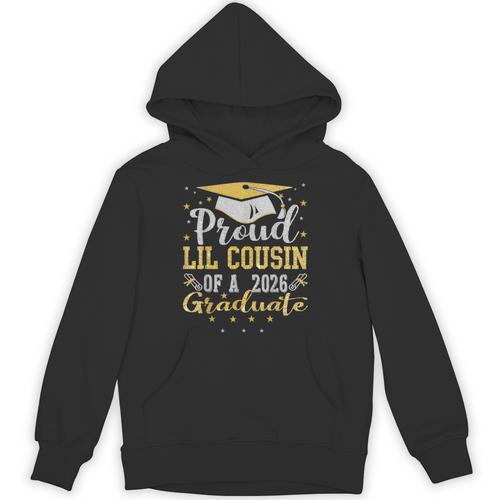 Proud Lil Cousin Of a 2026 Graduate Class Senior Graduation Unisex Hoodie - Best Gift Smart