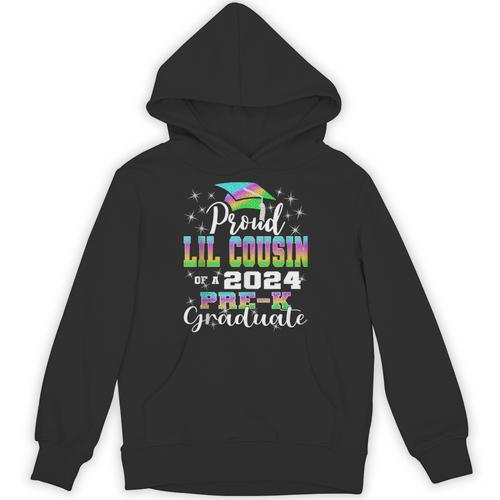 Proud Little Cousin Of PreK School Graduate 2024 Graduation Unisex Hoodie - Best Gift Smart