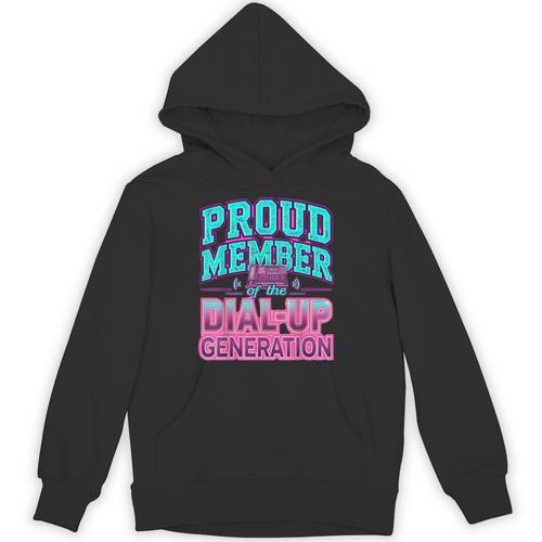 Proud Member Of The Dial Up Club Tech Nostalgia Top Unisex Hoodie - Figerry