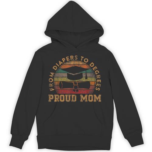 Proud Mom Of a 2023 Graduate Mother Senior Graduation Unisex Hoodie - Best Gift Smart