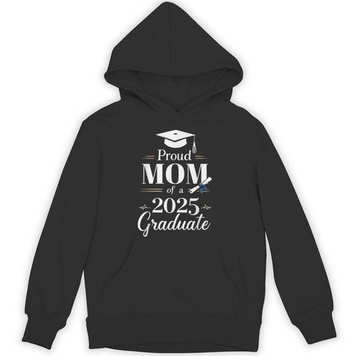 Proud Mom Of a 2025 Graduate Graduation Senior Moms Unisex Hoodie - Best Gift Smart