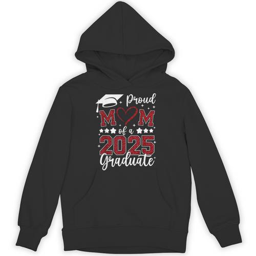 Proud Mom Of 2025 Senior Graduate Matching Family Graduation Unisex Hoodie - Best Gift Smart