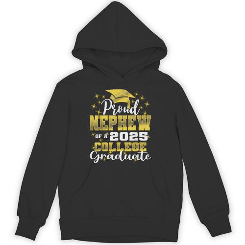 Proud Nephew Of 2025 College Graduate Family 24 Graduation Unisex Hoodie - Best Gift Smart