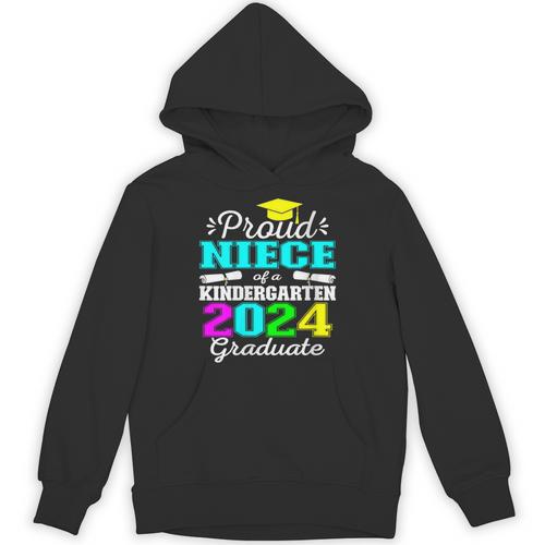 Proud Niece Of Kindergarten Graduate 2024 Graduation Niece Unisex Hoodie - Best Gift Smart