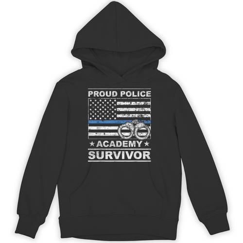 Proud Police Academy Survivor Graduation Unisex Hoodie - Best Gift Smart