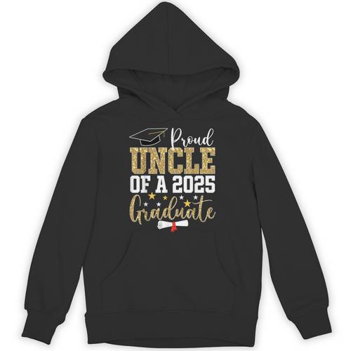 Proud Uncle Of A 2025 Graduate Uncle Graduation 2025 Unisex Hoodie - Best Gift Smart