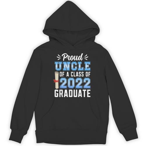 Proud Uncle Of A Class Of 2022 Graduate 22 Senior Graduation Unisex Hoodie - Best Gift Smart