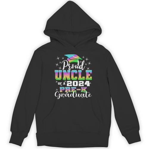 Proud Uncle Of PreK School Graduate 2024 Graduation Uncle Unisex Hoodie - Best Gift Smart
