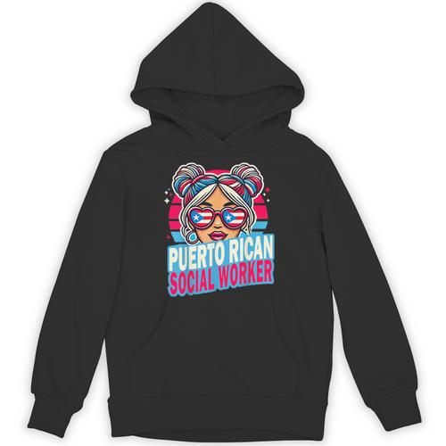 Puerto Rican Latina Social Worker MSW Masters Graduation Unisex Hoodie - Best Gift Smart