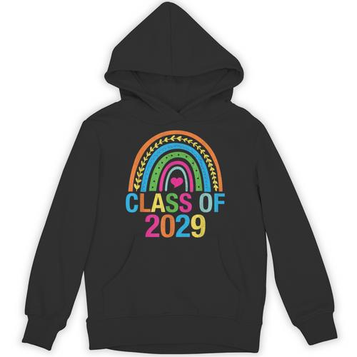 Rainbow Senior 2029 Shirt Class Of 2029 Cute Graduation Unisex Hoodie - Best Gift Smart