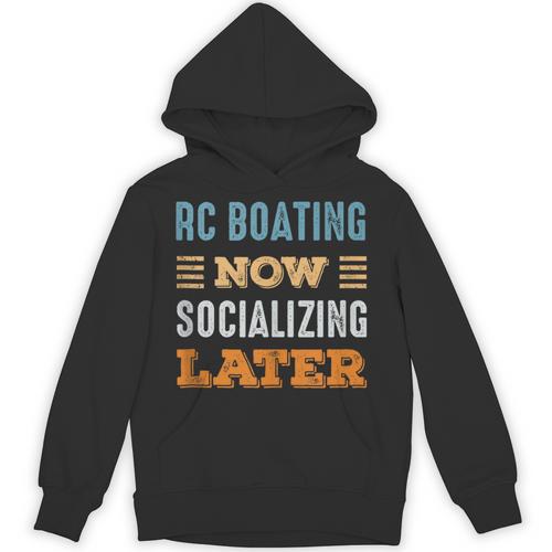 RC Boating Now Minimal Socializing Introvert Vintage Unisex Hoodie - Raresse