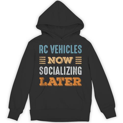 RC Vehicles Now Minimal Socializing Introvert Vintage Unisex Hoodie - Raresse