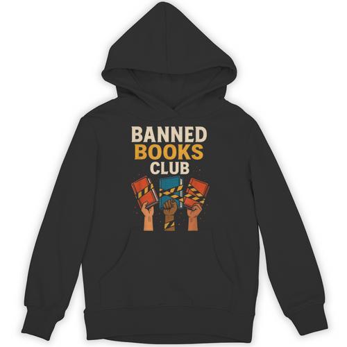 Read Banned Books Club Freely Anti-Censorship Librarian Unisex Hoodie - Bookorys AU